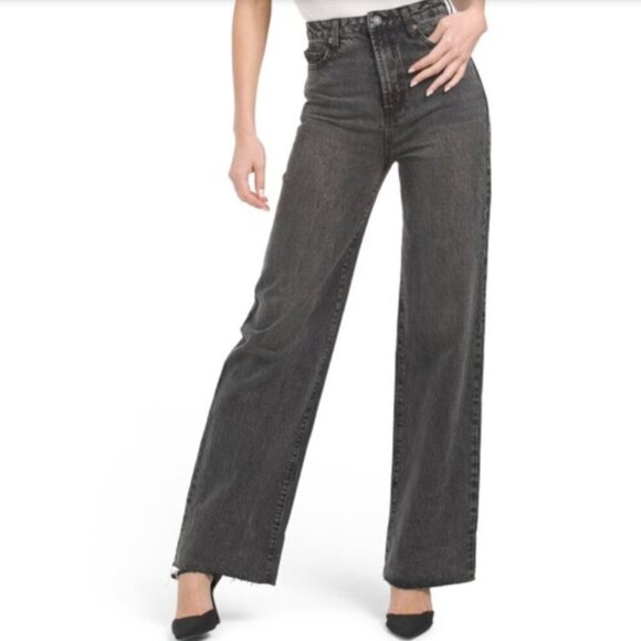 NWT Juicy Couture “Lunita” Black Wash Wide Leg Jeans - Picture 1 of 7